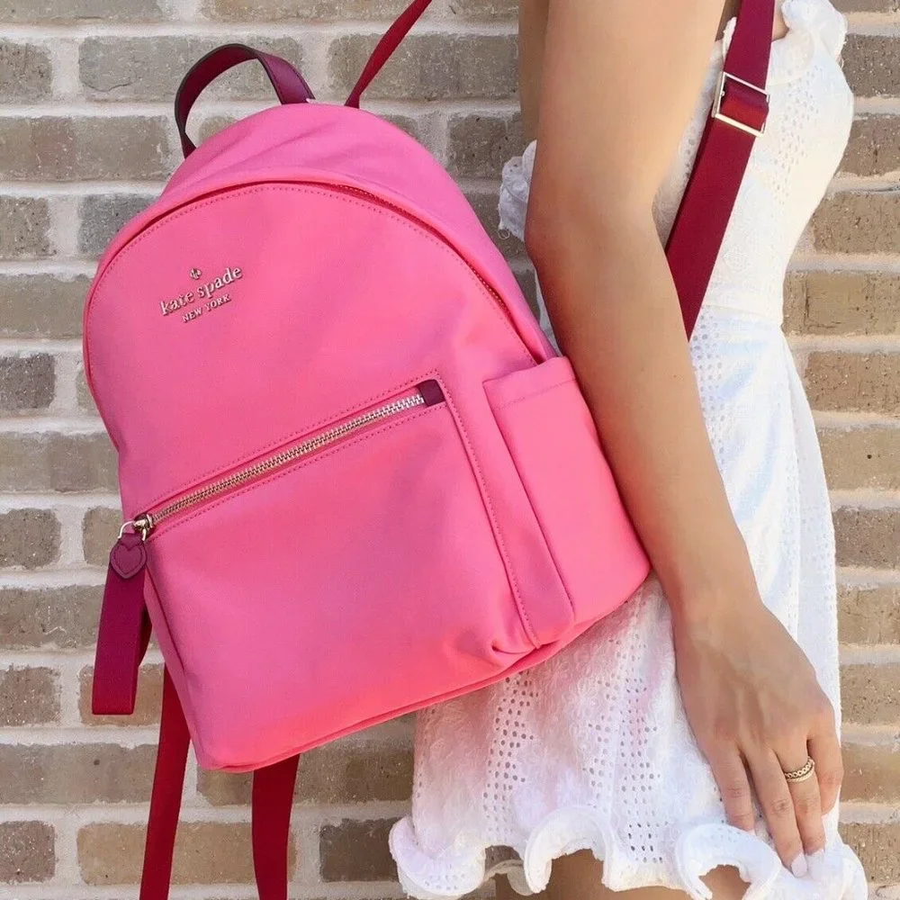Kate Spade Nylon Medium Backpack Pink - Picture 3 of 3
